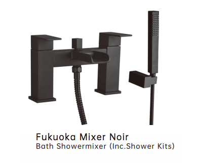 iCladd Fukuoka Mixer Noir Bath Shower Mixer